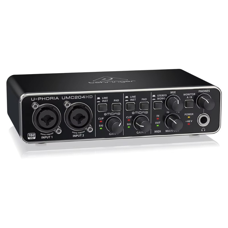 Audio Without Music - Behringer UMC204HD 2 Giriş/4 Çıkış USB
