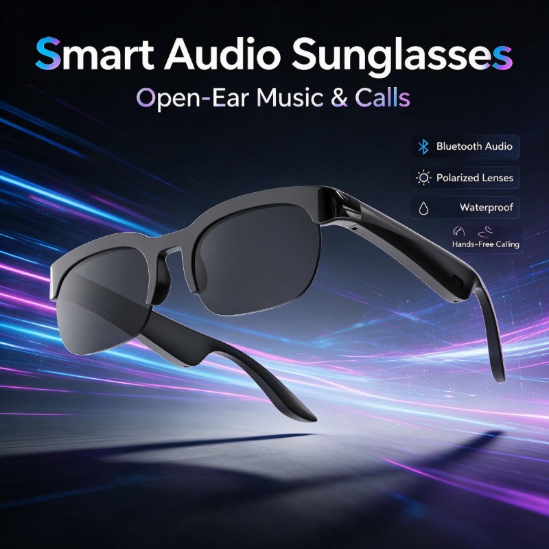 Audio Music Bluetooth - Akıllı Sesli Güneş Gözlüğü Açık Kulaklı
