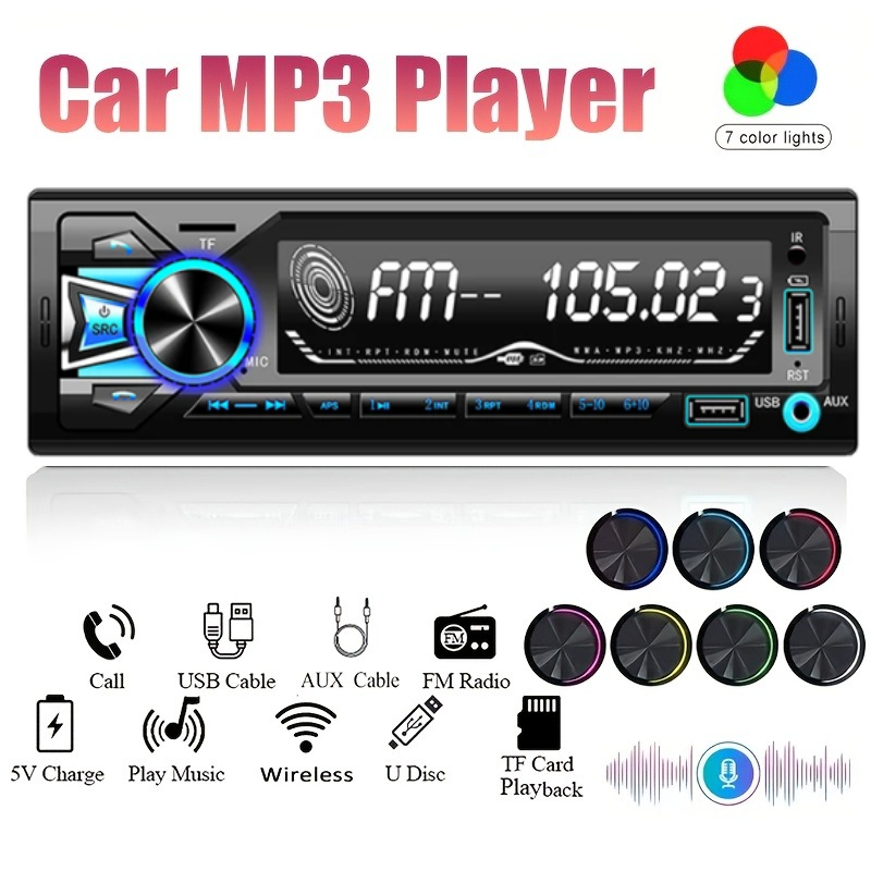 Audio Without Music - 1DIN Araç İçi FM Araç Radyosu