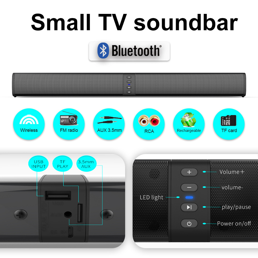 Çıkarılabilir Soundbar Bluetoo - Audio Music Spotify incelemesi ve fiyatı