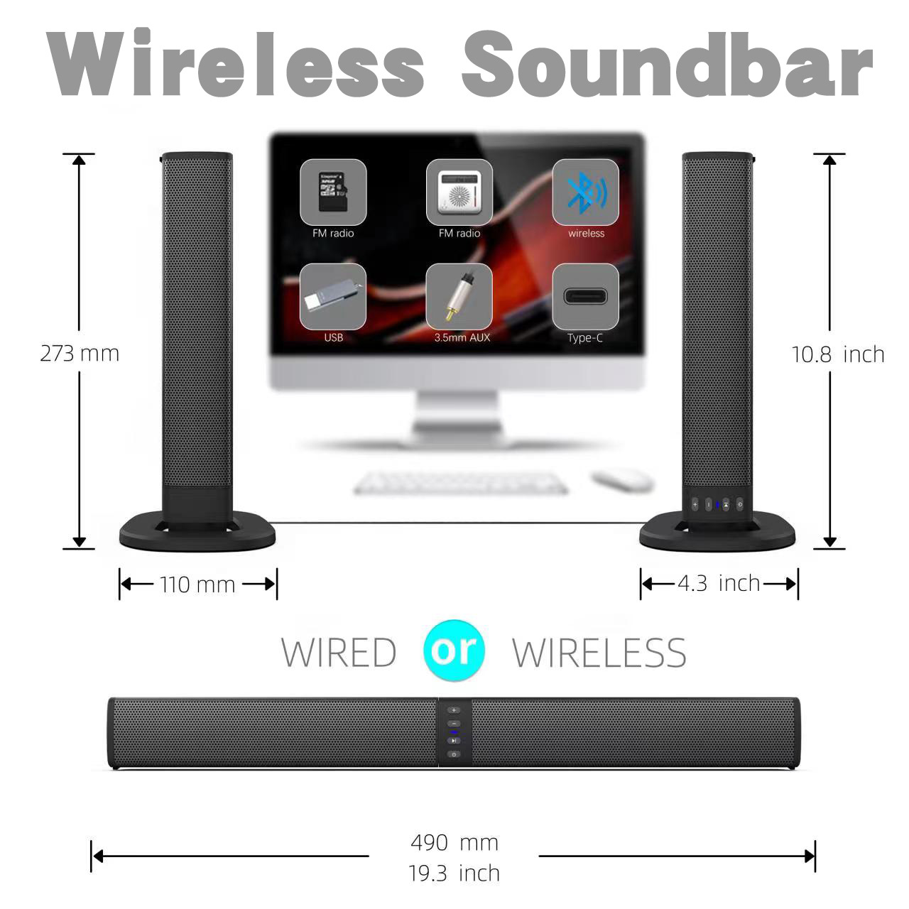 Çıkarılabilir Soundbar Bluetoo - Audio Music Spotify incelemesi ve fiyatı