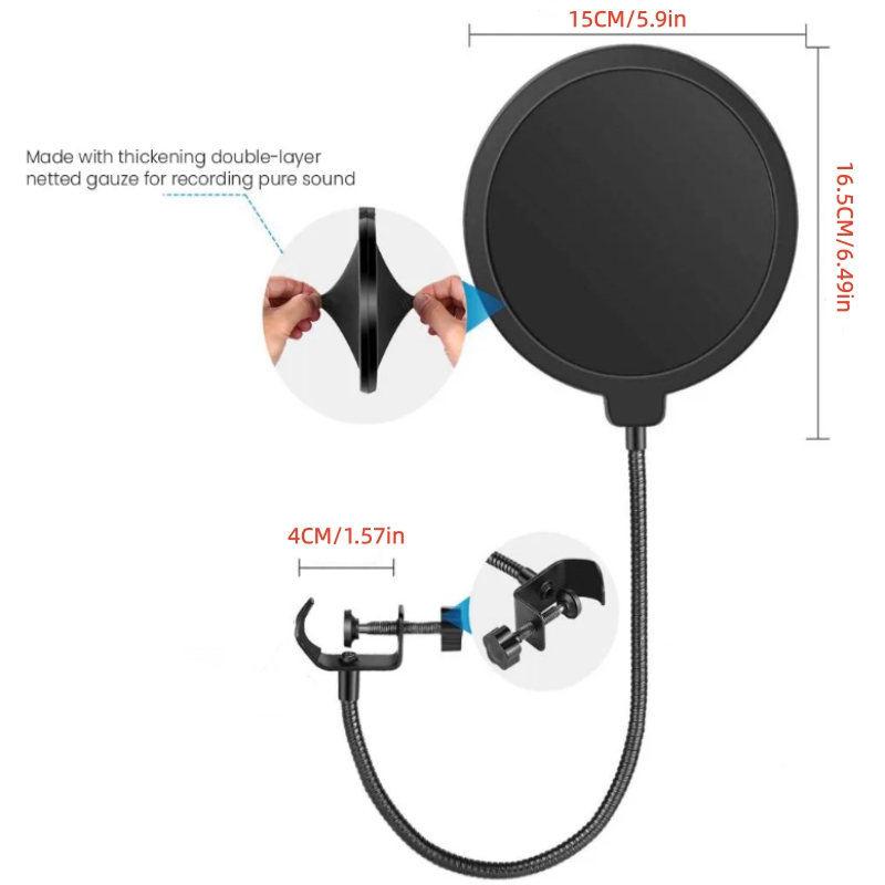 MF6 Mikrofon Aksesuarları Meta - Recording Pop Filter incelemesi ve fiyatı
