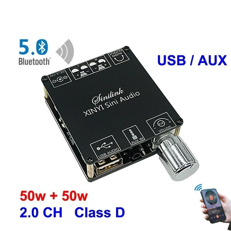2*50W ForBluetooth 5.0Güç Ampl - Audio Music Player App incelemesi ve fiyatı