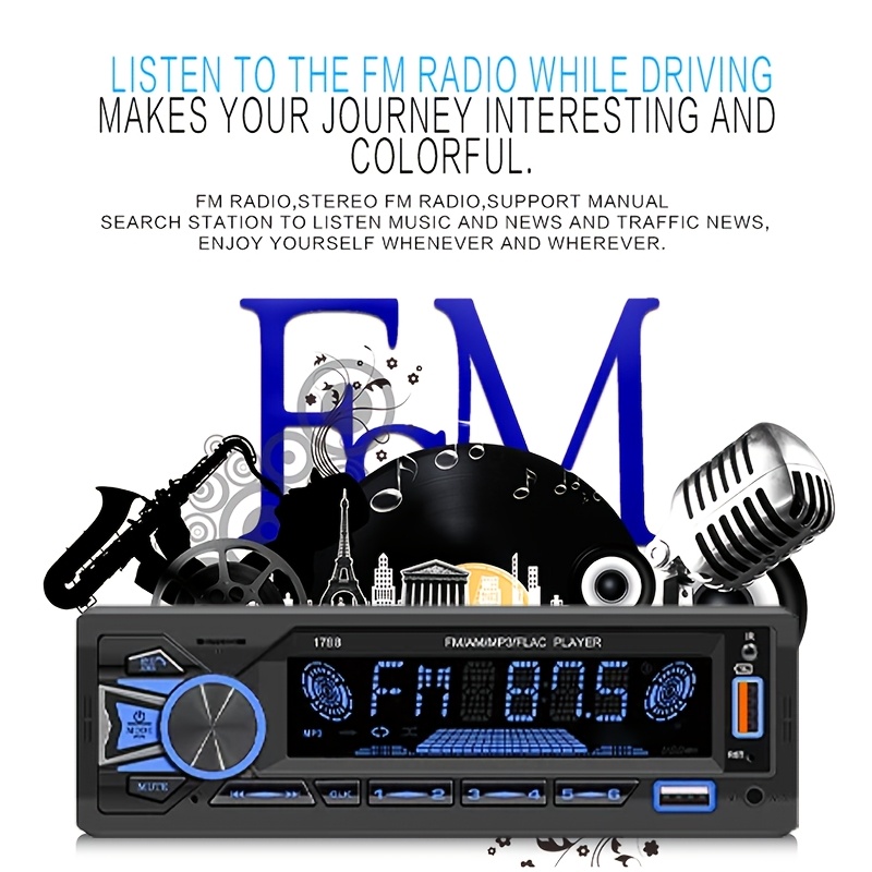 1DIN Araç İçi FM Araç Radyosu  - Audio Without Music incelemesi ve fiyatı